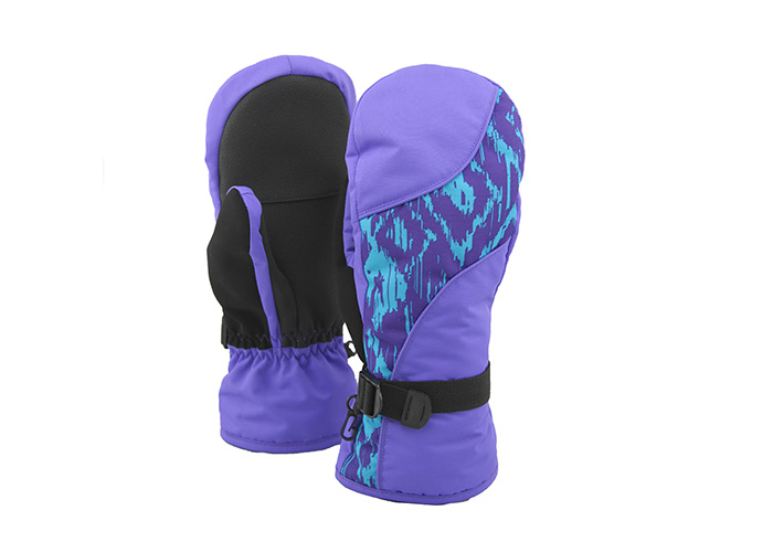 Children's Ski Mittens, Water-Resistant & Windproof, Breathable Ripstop Fabric